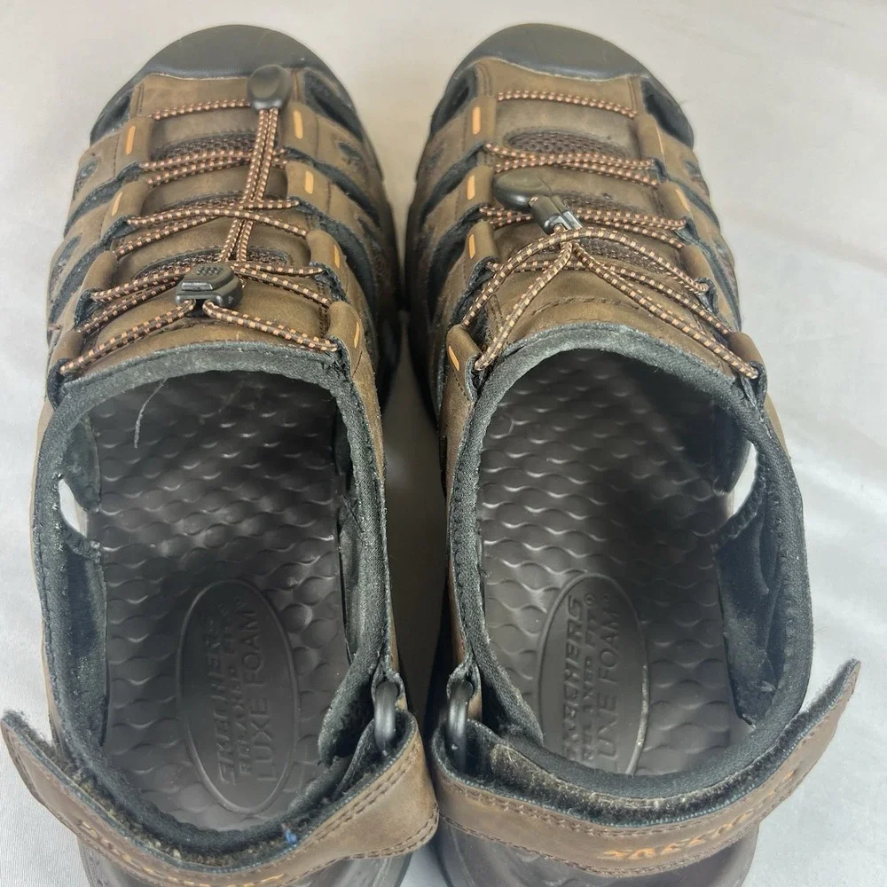 Skechers Relaxed Fit Men's Water Hiking Shoes Size 9 Brown SN204111 Used
